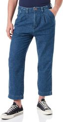 WRANGLER CASEY PLEATED CHINO DAMSKIE SPODNIE JEANSOWE JEANS DŻINS HEMP DENIM W10MCHH25. Chinosy Wrangler, bez wzorów, z denimu. Za 209.99 zł.