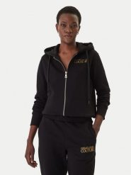 Versace Jeans Couture Bluza 80HAIT00 CF01T Czarny Regular Fit. Czarne bluzy Versace Jeans Couture, xl, bez wzorów, z bawełny, bez kaptura. Za 1,179.00 zł.