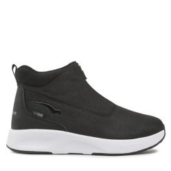 Botki Bagheera. Czarne botki Bagheera, bez wzorów, bez obcasa, na płaskiej podeszwie, bez zapięcia. Za 269.99 zł.