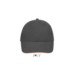 Czapka Sol's Buffalo. Brązowe czapki z daszkiem SOL'S, bez wzorów, z bawełny. Za 23.00 zł.