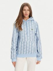 Lacoste Bluza SH2855 Błękitny Classic Fit. Niebieskie bluzy Lacoste, bez wzorów, z bawełny, bez kaptura. Za 399.99 zł.