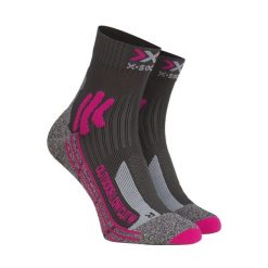 Skarpety trekkingowe damskie X-Socks Trek Outdoor Low Cut 4.0. Czerwone skarpetki X-Socks, bez wzorów. Za 85.99 zł.
