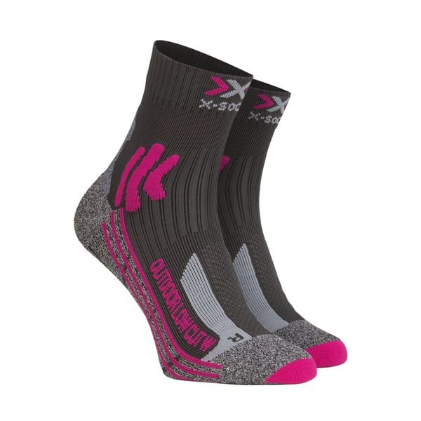 Skarpety trekkingowe damskie X-Socks Trek Outdoor Low Cut 4.0. Czerwone skarpetki X-Socks, bez wzorów. Za 85.99 zł.