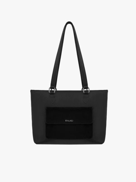 Czarna skórzana shopperka A4. Czarne shopper bag Brawo sp. z o.o., bez wzorów, ze skóry, biznesowe, duże, bez dodatków. W wyprzedaży za 314.99 zł.