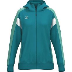 Bluza damska z kapturem Erima Celebrate 125 Training. Niebieskie bluzy z kapturem Erima, bez wzorów, z materiału, z kapturem, do jazdy konnej. Za 251.20 zł.