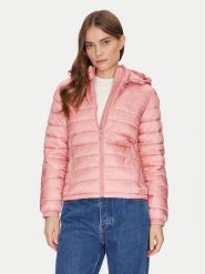 Guess Jeans Kurtka puchowa W5RL99 WHAB2 Różowy Regular Fit. Czerwone kurtki Guess Jeans, m, z aplikacjami, z jeansu, bez kaptura. Za 599.99 zł.