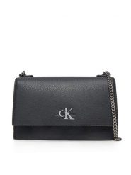 Calvin Klein Jeans Torebka K60K612233 Czarny. Czarne listonoszki Calvin Klein Jeans, bez wzorów, z jeansu, bez dodatków. Za 339.99 zł.
