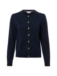 Tommy Hilfiger Kardigan Kobiety niebieski, M. Niebieskie swetry Tommy Hilfiger, m, bez wzorów, z bawełny, bez ramiączek. Za 489.95 zł.
