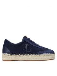 LAUREN RALPH LAUREN Espadryle Luize 802959231001 Granatowy. Niebieskie espadryle Lauren Ralph Lauren, bez wzorów, ze skóry, bez obcasa. Za 519.99 zł.