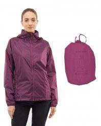 Kurtka przeciwdeszczow dla kobiet Viking Rainier Lady. Fioletowe kurtki do biegania Viking, s, bez wzorów, z materiału, bez kaptura, rowerowe. Za 142.99 zł.
