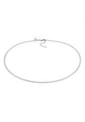 Elli PREMIUM Damski łańcuszek Chokerr Bar Chain regulowany Basic Minimal Trend w srebrze 925 Sterling Silver Naszyjniki 1 ct. Szare łańcuszki Elli PREMIUM, z materiału, srebrne. Za 333.99 zł.