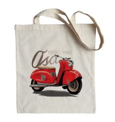 Osa — torba. Czerwone shopper bag nikiniki, bez wzorów, z bawełny, na ramię. W wyprzedaży za 24.65 zł.