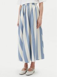 Weekend Max Mara Spódnica plisowana Vidim 2515101062 Niebieski Regular Fit. Niebieskie spódnice Weekend Max Mara, bez wzorów, z bawełny, plisowane. Za 1,539.00 zł.