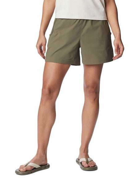 Columbia Szorty funkcyjne "Leslie Falls™" w kolorze oliwkowym rozmiar: XL. Brązowe szorty sportowe Columbia, bez wzorów, z materiału, outdoorowe. Za 74.81 zł.