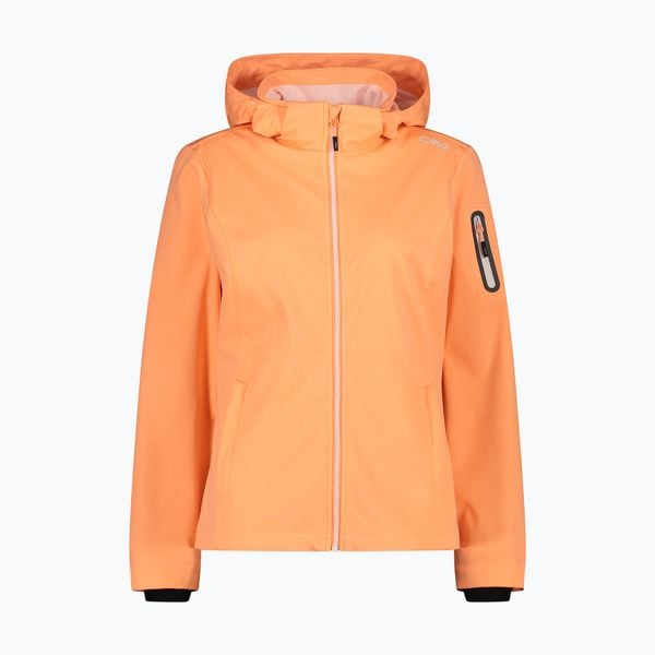 Kurtka softshell damska CMP. Brązowe kurtki przejściowe sportowe CMP, bez wzorów, z softshellu, bez kaptura, trekkingowe. Za 209.99 zł.