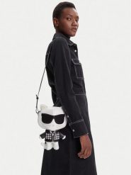 KARL LAGERFELD Torebka A3W30187 Czarny. Czarne listonoszki KARL LAGERFELD, bez wzorów, ze skóry, bez dodatków. Za 1,299.00 zł.