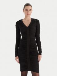 Marciano Guess Sukienka koktajlowa 5BGK25 6257A Czarny Slim Fit. Czarne sukienki Marciano Guess, z aplikacjami, z syntetyku, wizytowe, bez kołnierzyka, bez ramiączek. Za 989.99 zł.
