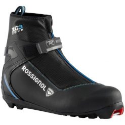 Buty do nart biegowych damskie ROSSIGNOL XC-3 Fw styl klasyczny. Czarne buty treningowe Rossignol, bez wzorów, bez zapięcia, narciarskie, Thinsulate. Za 419.00 zł.