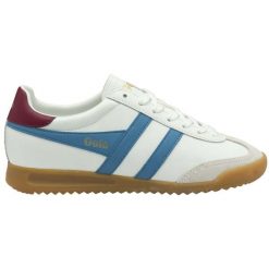 Damskie skórzane sneakersy na sznurowadła Gola Torpedo Leather. Białe buty sportowe lifestyle Gola, bez wzorów, retro, bez zapięcia. Za 468.00 zł.