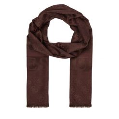 Szal Guess. Brązowe szaliki i kominy Guess, z aplikacjami. Za 194.99 zł.