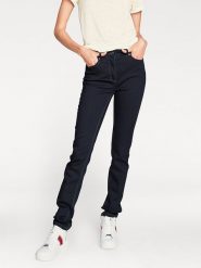 Heine Dżinsy - Slim fit - w kolorze granatowym rozmiar: 46. Niebieskie jeansy Heine, bez wzorów. Za 61.46 zł.