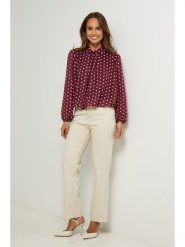 L'armoire de Suzette Bluzka w kolorze bordowym rozmiar: 34/36. Czerwone bluzki L'armoire de Suzette, l, bez wzorów, klasyczne, bez kołnierzyka, bez ramiączek. Za 86.99 zł.