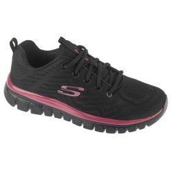 Buty sportowe Sneakersy damskie, Graceful - Get Connected. Czarne buty sportowe lifestyle Skechers, bez wzorów, bez zapięcia, trekkingowe, skechers sport. Za 199.99 zł.
