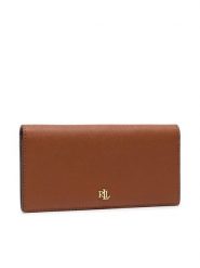 LAUREN RALPH LAUREN Portfel Slim Wallet 432802917010 Brązowy. Brązowe portfele Lauren Ralph Lauren, bez wzorów, ze skóry. Za 359.99 zł.
