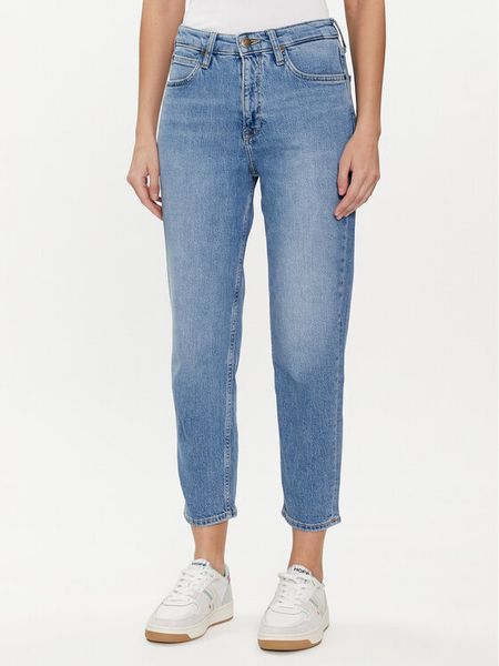 Lee Jeansy Carol 112328372 Niebieski Straight Fit. Niebieskie jeansy Lee, bez wzorów, z bawełny. Za 249.99 zł.
