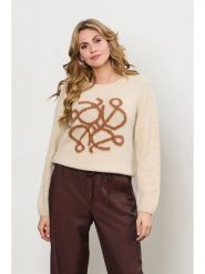 &Co Woman Sweter "Bilal" w kolorze beżowym rozmiar: XL. Brązowe swetry &Co Woman, xl, bez wzorów, bez ramiączek. Za 297.97 zł.
