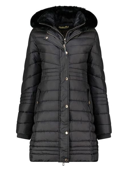 Canadian Peak Płaszcz pikowany w kolorze czarnym rozmiar: XL. Czarne płaszcze Canadian Peak, xl, bez wzorów, bez kaptura. Za 352.21 zł.