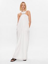 Fabiana Filippi Sukienka letnia ABD273B590 Biały Relaxed Fit. Białe sukienki Fabiana Filippi, bez wzorów, z bawełny, bez kołnierzyka, bez ramiączek. Za 2,939.00 zł.