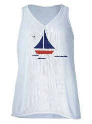 Fimfi Top w kolorze białym rozmiar: onesize. Białe topy Fimfi, bez wzorów, z bawełny, bez kołnierzyka, bez ramiączek. Za 101.47 zł.