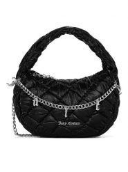 Juicy Couture Torebka BIJXT8664WIP Czarny. Czarne torebki klasyczne Juicy Couture, bez wzorów, z materiału, bez dodatków. Za 249.99 zł.