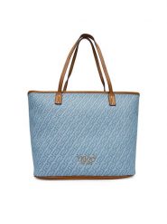 Liu Jo Torebka AA6070 T379A Niebieski. Niebieskie shopper bag Liu Jo, bez wzorów, z materiału, bez dodatków. Za 599.99 zł.