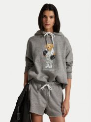 Polo Ralph Lauren Bluza 211971713001 Szary Relaxed Fit. Szare bluzy Polo Ralph Lauren, l, bez wzorów, z bawełny, bez kaptura. Za 1,299.00 zł.