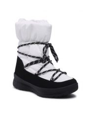 Jenny Fairy Śniegowce NS10121 Biały. Białe śniegowce Jenny Fairy, bez wzorów, z materiału, bez zapięcia. Za 99.99 zł.