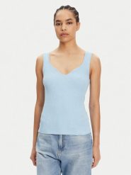 Vero Moda Top Willow 10326450 Niebieski Slim Fit. Niebieskie topy Vero Moda, xs, bez wzorów, z wiskozy, bez kołnierzyka, bez ramiączek. Za 69.99 zł.