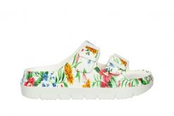 Klapki Laura Vita Nuon 17 Vert 202062, Biały, Tworzywo - 37. Białe klapki LAURA VITA, bez wzorów, z materiału, eleganckie, bez obcasa, bez zapięcia. W wyprzedaży za 89.10 zł.