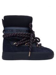 Tommy Hilfiger Śniegowce Tommytech Rwb Snowboot Warm FW0FW09163 Granatowy. Niebieskie śniegowce Tommy Hilfiger, bez wzorów, z materiału, bez zapięcia. Za 559.99 zł.