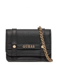 Guess Torebka Emilee HWBG88 62770 Czarny. Czarne kopertówki Guess, z aplikacjami, ze skóry, wizytowe, bez dodatków. Za 259.99 zł.
