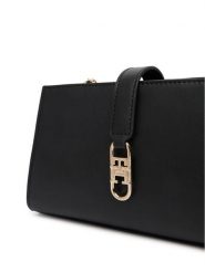 Tommy Hilfiger Torebka Th Libre Chain Crossover AW0AW18614 Czarny. Czarne listonoszki Tommy Hilfiger, bez wzorów, ze skóry, bez dodatków. Za 529.99 zł.