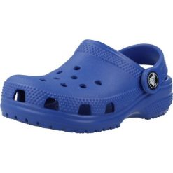 Sandały CROCS CLASSIC CLOG T Niebieski. Niebieskie sandały Crocs, bez wzorów, z materiału, bez obcasa, bez zapięcia. Za 169.99 zł.