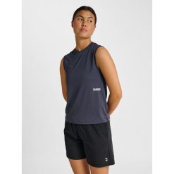 Damski tank top Hummel Pulse. Brązowe topy Hummel, bez wzorów, sportowe, bez kołnierzyka, bez ramiączek. Za 160.50 zł.