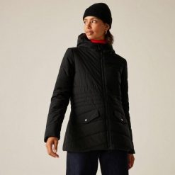 Damska kurtka pikowana Regatta Agara. Niebieskie kurtki Regatta, m, bez wzorów, z materiału, eleganckie, bez kaptura. Za 95.99 zł.