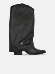 Wrangler Kozaki "Talia" w kolorze czarnym rozmiar: 39. Czarne kozaki Wrangler, na zimę, bez wzorów, bez obcasa, bez zapięcia. Za 259.95 zł.