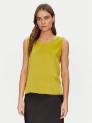 ViCOLO Bluzka TD0006 Zielony Relaxed Fit. Zielone bluzki ViCOLO, s, bez wzorów, z wiskozy, bez kołnierzyka, bez ramiączek. Za 109.99 zł.