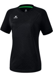Damska koszulka sportowa 565 Madryt czarna. Czarne t-shirty sportowe Erima, bez wzorów, z materiału, bez ramiączek, do piłki nożnej. Za 227.99 zł.