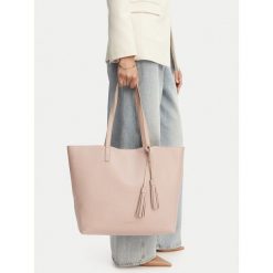 Torebka JENNY. Czerwone shopper bag Jenny, bez wzorów, bez dodatków. Za 159.99 zł.