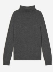 Perfect Cashmere Kaszmirowy golf "Carrick" w kolorze antracytowym rozmiar: L. Czarne swetry Perfect Cashmere, l, bez wzorów, z kaszmiru, bez ramiączek. Za 413.99 zł.